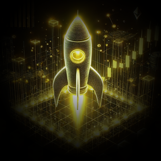 DALL·E 2024-12-02 13.36.27 - A 3D digital artwork with a flat black background (#000000) and vibrant yellow (#fdda16) highlights, representing crypto market making. The design fea DALL·E 2024-12-02 13.36.27 - A 3D digital artwork with a flat black background (#000000) and vibrant yellow (#fdda16) highlights, representing crypto market making. The design fea